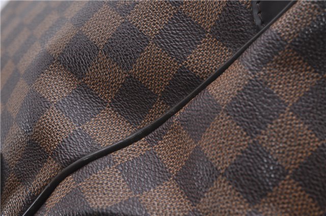 Authentic Louis Vuitton Damier Verona MM Shoulder Boston Bag N41118 LV 4296D