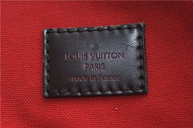 Authentic Louis Vuitton Damier Verona MM Shoulder Boston Bag N41118 LV 4296D