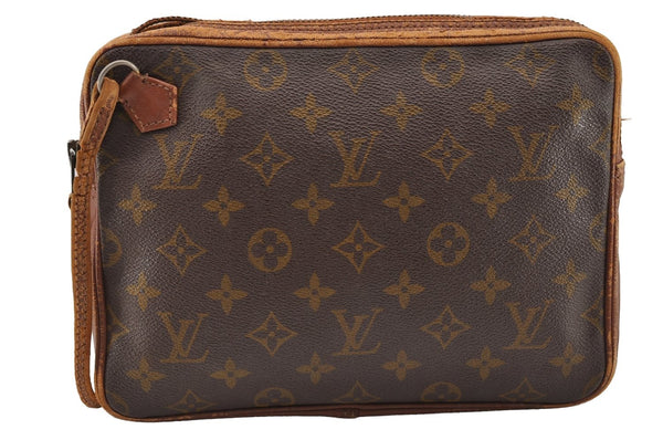 Authentic Louis Vuitton Monogram Pochette Sport Clutch Bag Old Model Junk 4296I
