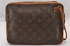 Authentic Louis Vuitton Monogram Pochette Sport Clutch Bag Old Model Junk 4296I