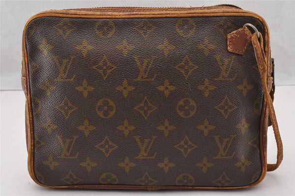 Authentic Louis Vuitton Monogram Pochette Sport Clutch Bag Old Model Junk 4296I