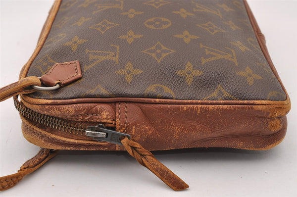Authentic Louis Vuitton Monogram Pochette Sport Clutch Bag Old Model Junk 4296I