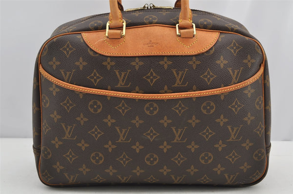 Authentic Louis Vuitton Monogram Deauville Hand Bag M47270 LV 4298I