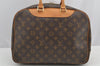 Authentic Louis Vuitton Monogram Deauville Hand Bag M47270 LV 4298I