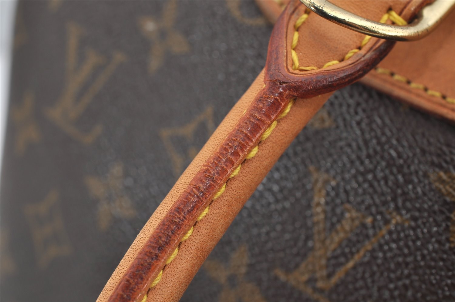 Authentic Louis Vuitton Monogram Deauville Hand Bag M47270 LV 4298I