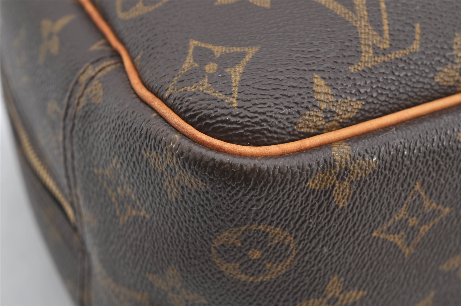 Authentic Louis Vuitton Monogram Deauville Hand Bag M47270 LV 4298I