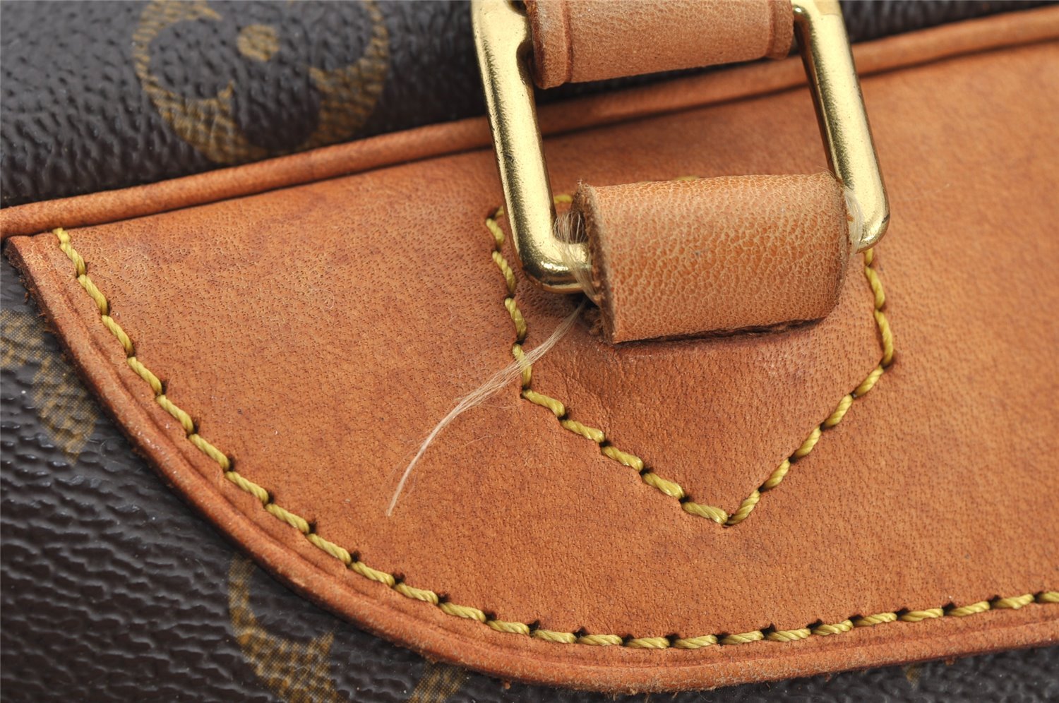 Authentic Louis Vuitton Monogram Deauville Hand Bag M47270 LV 4298I