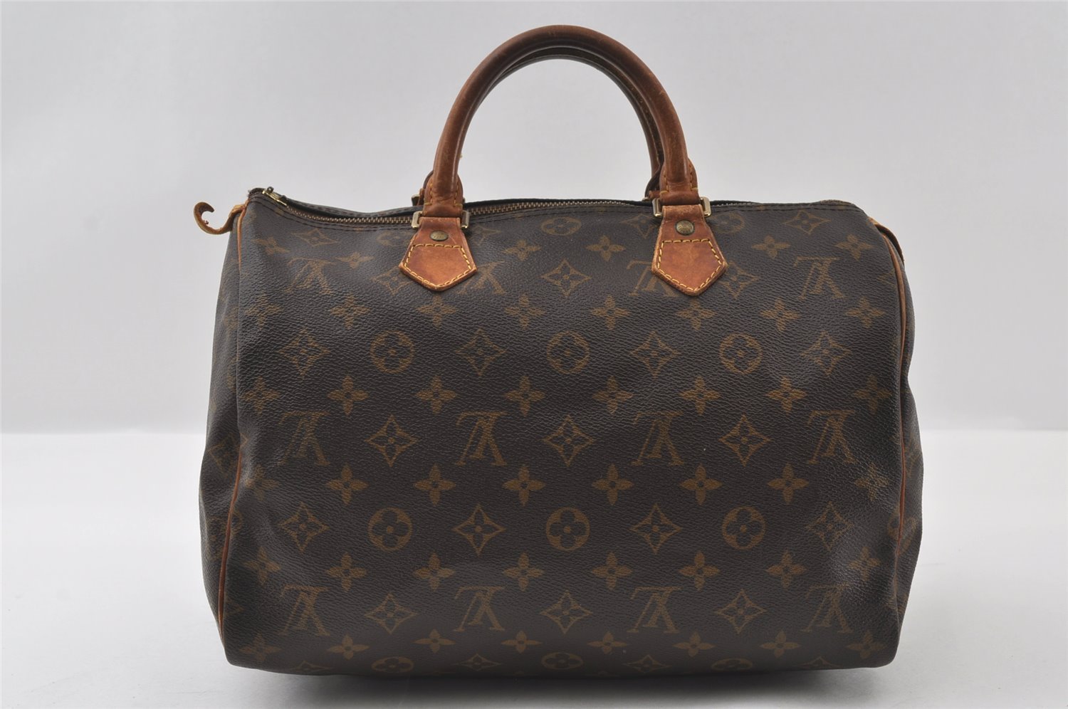 Authentic Louis Vuitton Monogram Speedy 30 Hand Boston Bag M41526 LV Junk 4299I