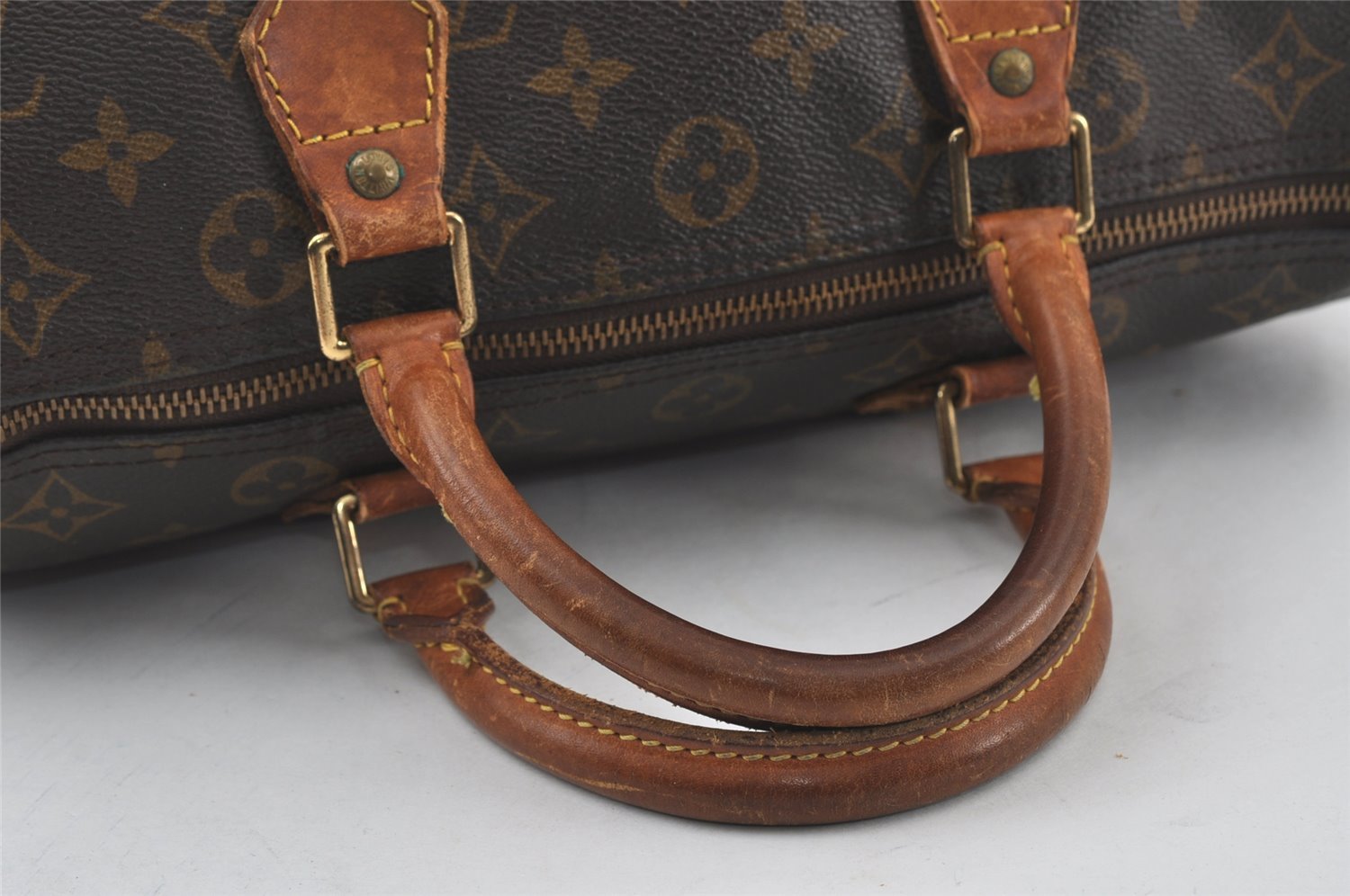 Authentic Louis Vuitton Monogram Speedy 30 Hand Boston Bag M41526 LV Junk 4299I