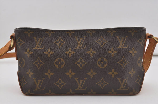Authentic Louis Vuitton Monogram Trotteur Shoulder Cross Bag M51240 LV 4300I