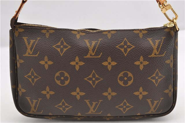 Authentic Louis Vuitton Monogram Pochette Accessoires Pouch M51980 LV 4301F