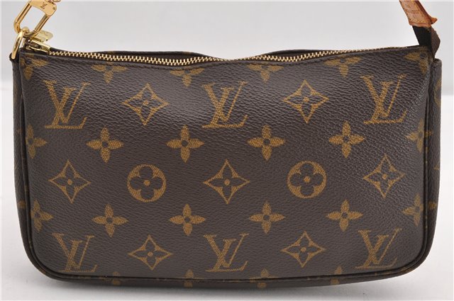Authentic Louis Vuitton Monogram Pochette Accessoires Pouch M51980 LV 4301F