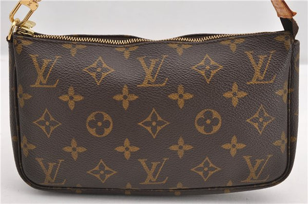 Authentic Louis Vuitton Monogram Pochette Accessoires Pouch M51980 LV 4301F