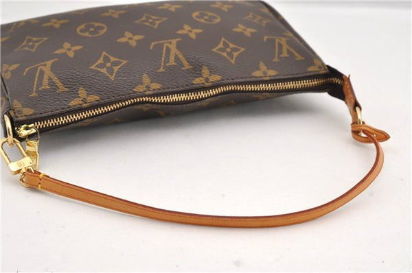Authentic Louis Vuitton Monogram Pochette Accessoires Pouch M51980 LV 4301F