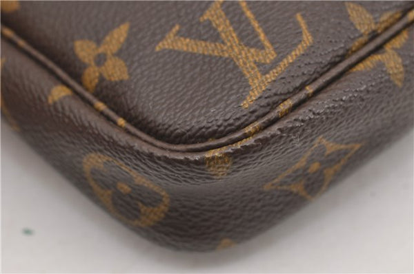 Authentic Louis Vuitton Monogram Pochette Accessoires Pouch M51980 LV 4301F