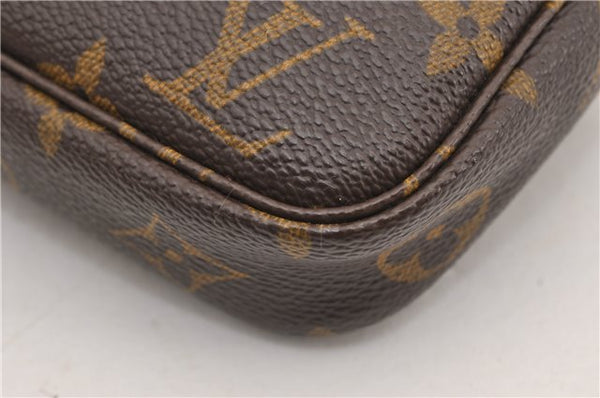 Authentic Louis Vuitton Monogram Pochette Accessoires Pouch M51980 LV 4301F