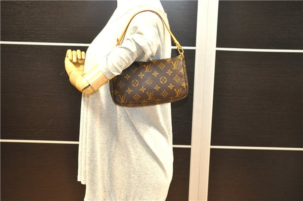 Authentic Louis Vuitton Monogram Pochette Accessoires Pouch M51980 LV 4301F
