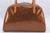 Authentic Louis Vuitton Vernis Tompkins Square Hand Bag Brown M91103 LV 4302D