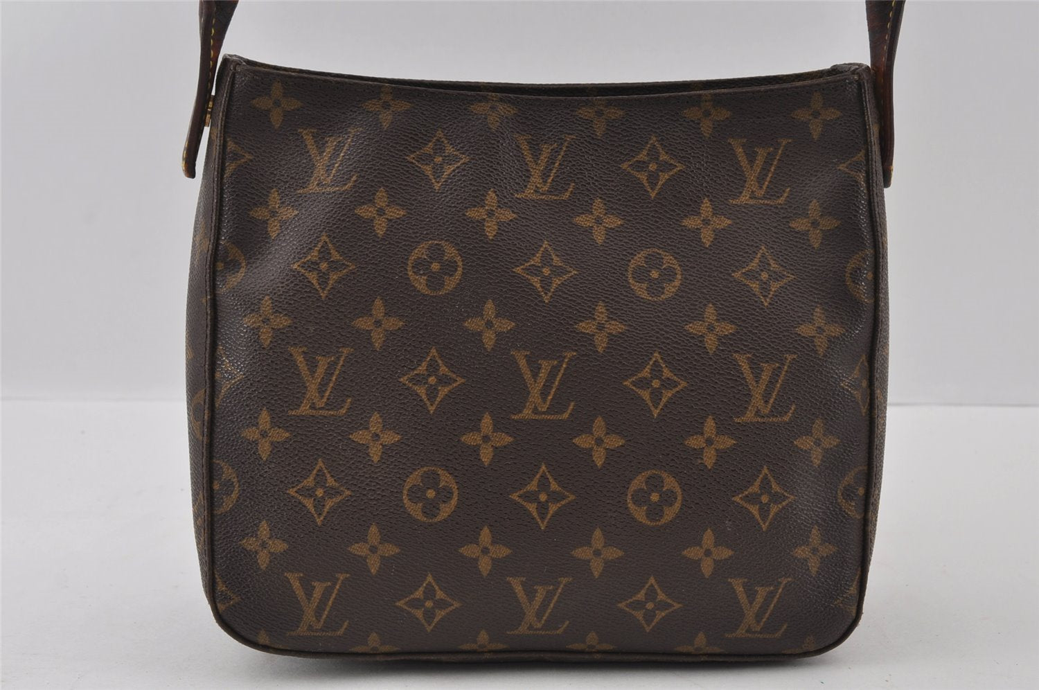 Authentic Louis Vuitton Monogram Looping MM Shoulder Bag M51146 LV Junk 4303I