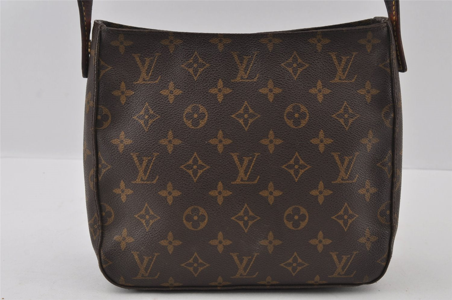 Authentic Louis Vuitton Monogram Looping MM Shoulder Bag M51146 LV Junk 4303I
