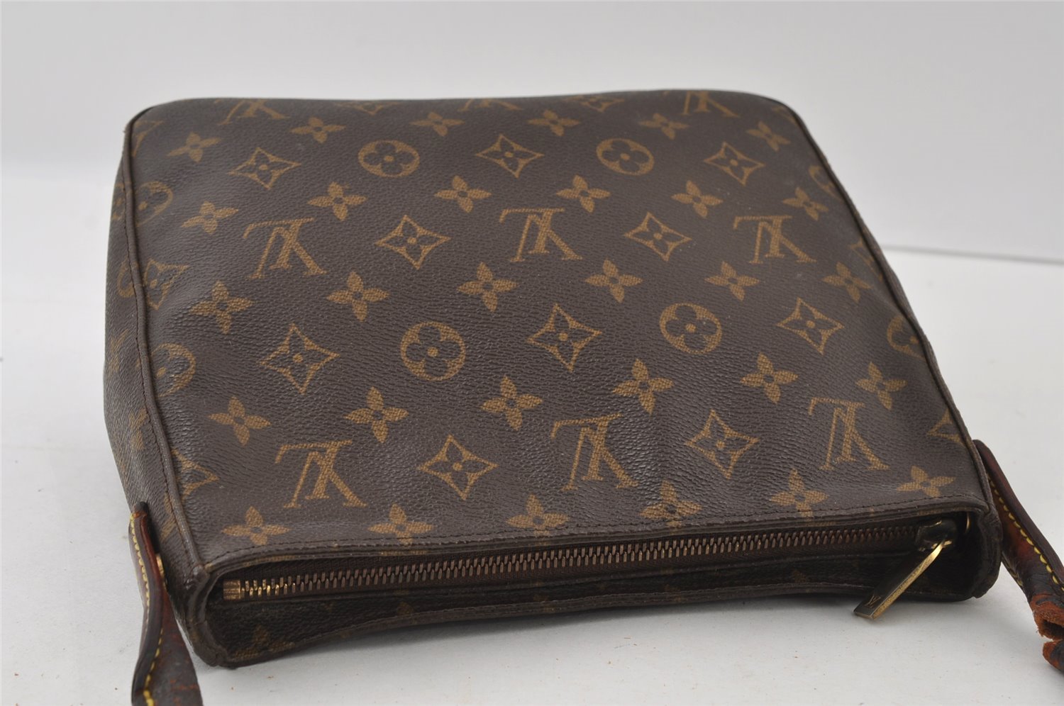 Authentic Louis Vuitton Monogram Looping MM Shoulder Bag M51146 LV Junk 4303I
