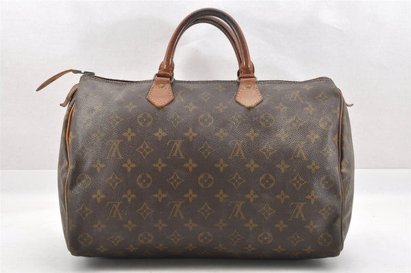 Authentic Louis Vuitton Monogram Speedy 35 Hand Boston Bag Old Model LV 4305I