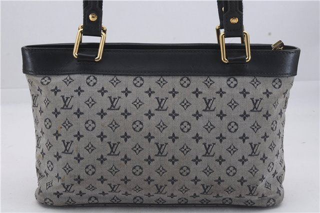 Authentic Louis Vuitton Monogram Mini Lucille PM Hand Bag Blue M92676 LV 4306D