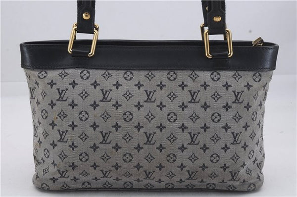Authentic Louis Vuitton Monogram Mini Lucille PM Hand Bag Blue M92676 LV 4306D