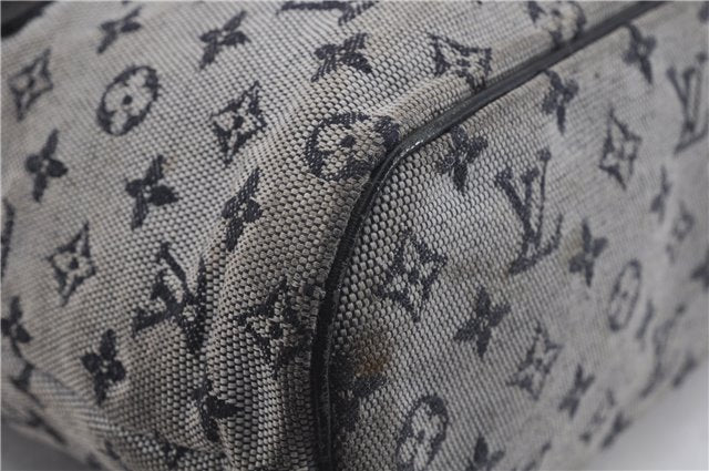 Authentic Louis Vuitton Monogram Mini Lucille PM Hand Bag Blue M92676 LV 4306D