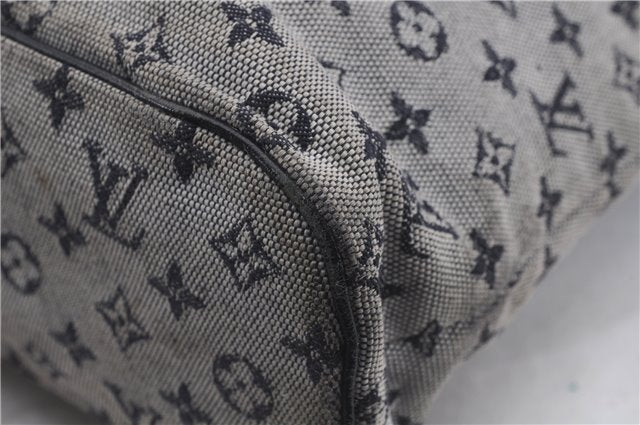 Authentic Louis Vuitton Monogram Mini Lucille PM Hand Bag Blue M92676 LV 4306D