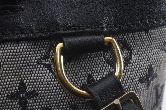 Authentic Louis Vuitton Monogram Mini Lucille PM Hand Bag Blue M92676 LV 4306D