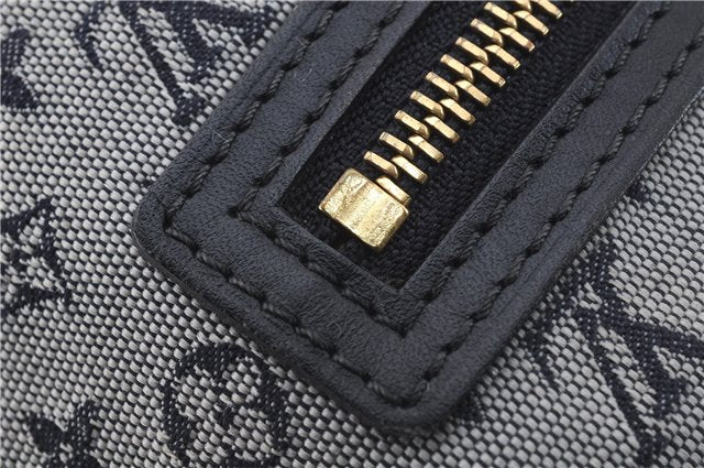 Authentic Louis Vuitton Monogram Mini Lucille PM Hand Bag Blue M92676 LV 4306D