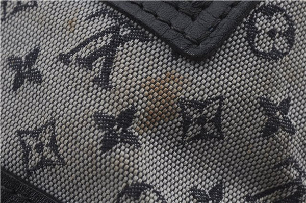 Authentic Louis Vuitton Monogram Mini Lucille PM Hand Bag Blue M92676 LV 4306D