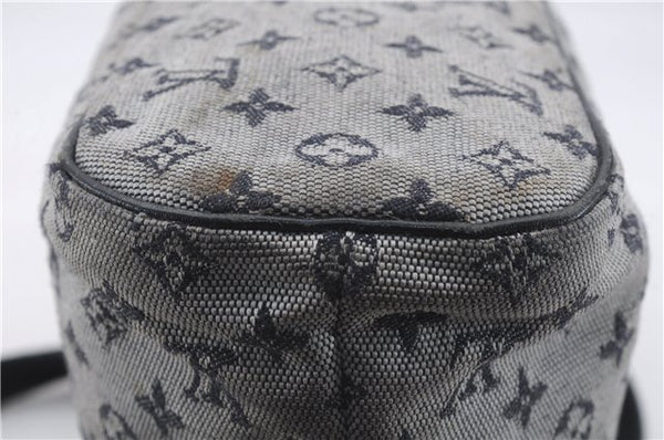 Authentic Louis Vuitton Monogram Mini Lucille PM Hand Bag Blue M92676 LV 4306D