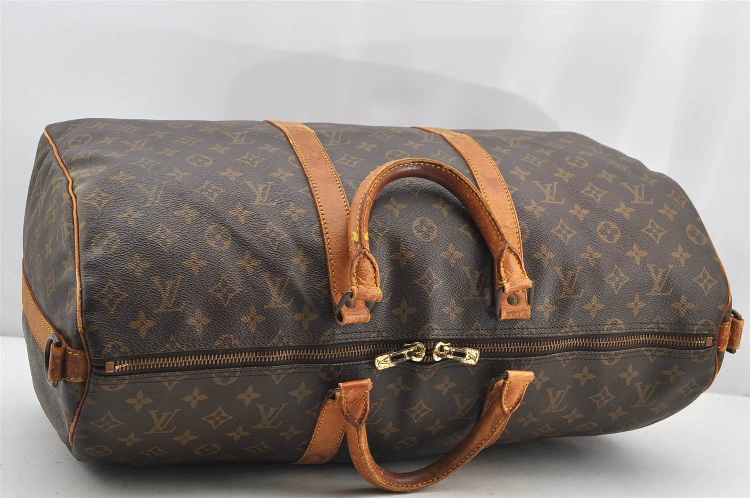 Authentic Louis Vuitton Monogram Keepall Bandouliere 50 M41416 Boston Bag 4306I