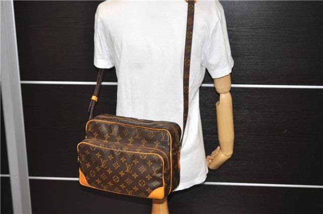 Authentic LOUIS VUITTON Monogram Nile Shoulder Cross Body Bag M45244 LV 4307C