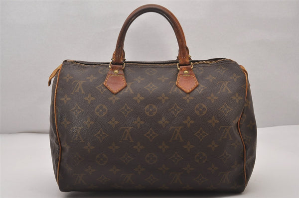 Authentic Louis Vuitton Monogram Speedy 30 Hand Boston Bag M41526 LV Junk 4308I