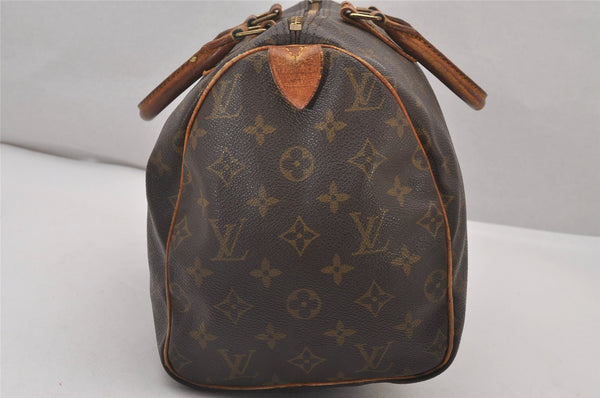 Authentic Louis Vuitton Monogram Speedy 30 Hand Boston Bag M41526 LV Junk 4308I