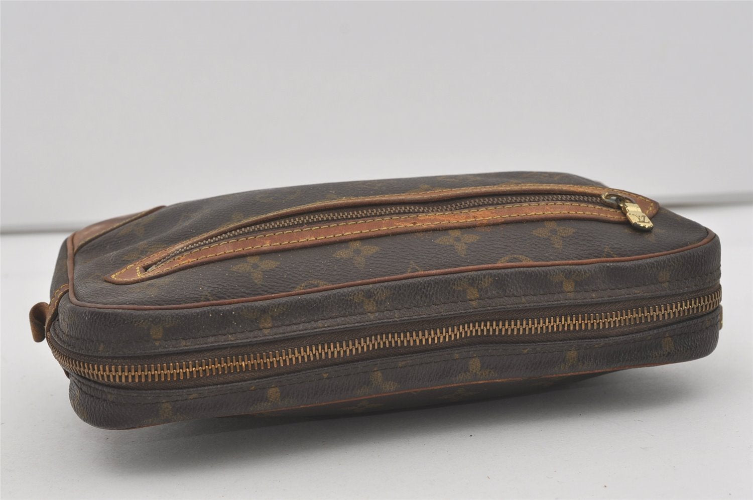 Authentic Louis Vuitton Monogram Marly Dragonne GM M51825 Clutch Hand Bag 4310I