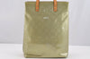 Authentic Louis Vuitton Vernis Reade MM Hand Bag Light Green M91142 LV 4311I