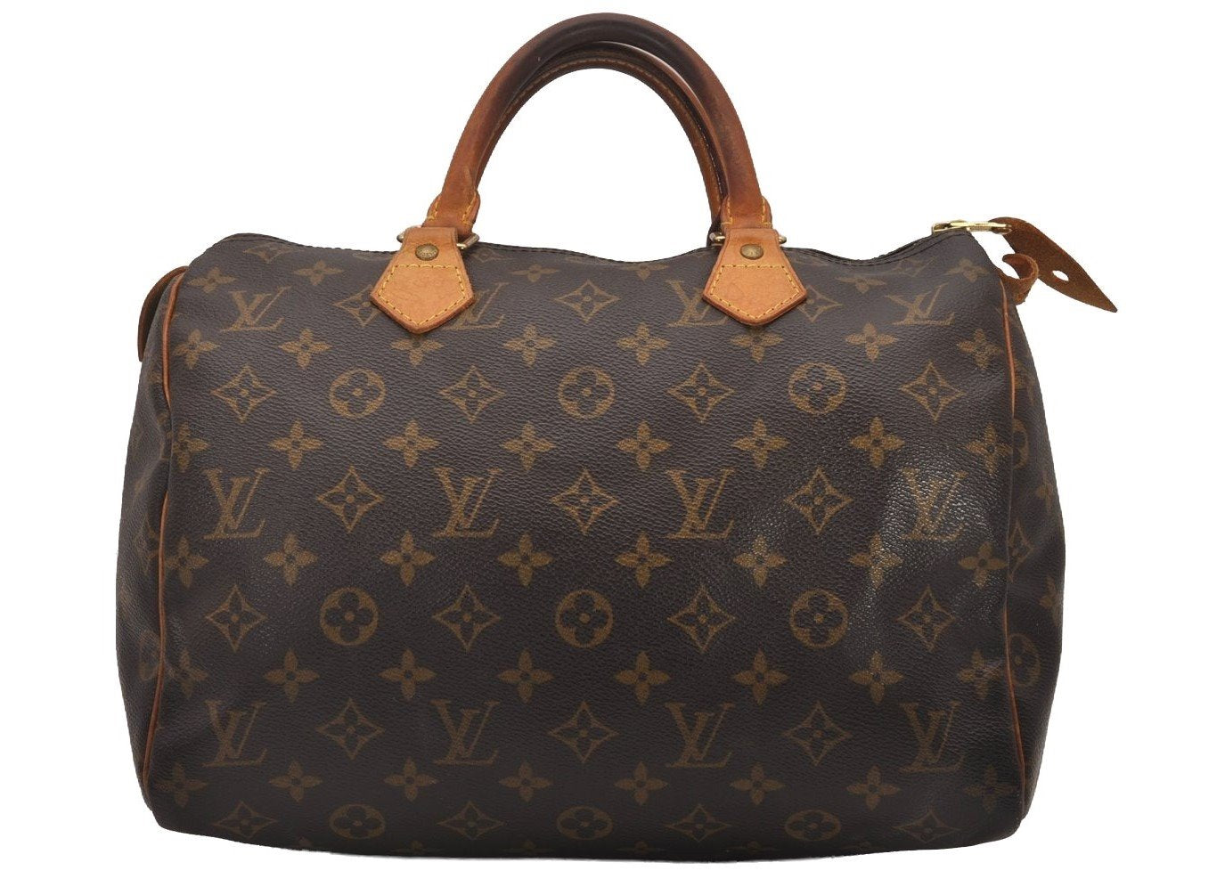 Authentic Louis Vuitton Monogram Speedy 30 Hand Boston Bag M41526 LV 4312I