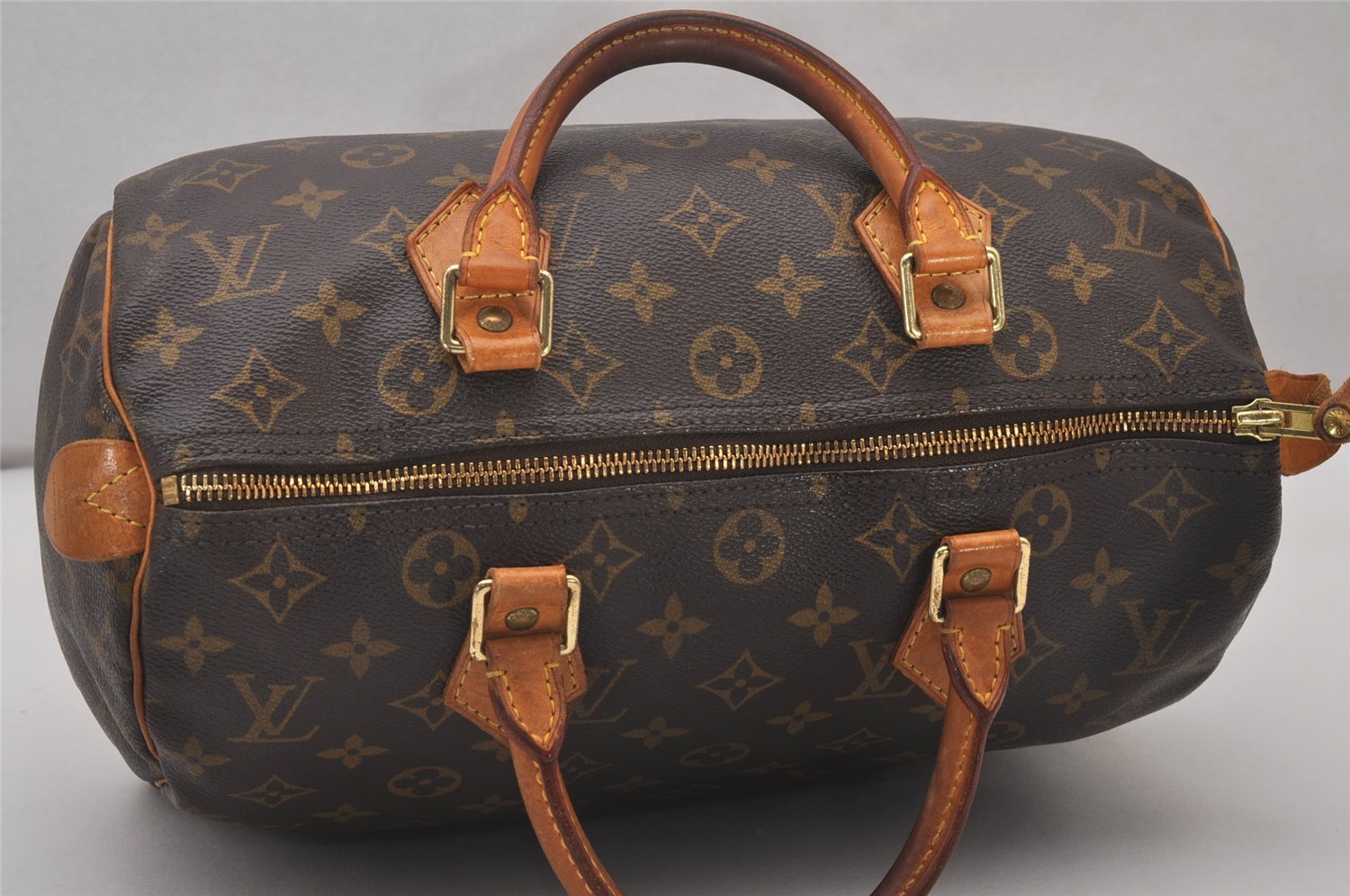 Authentic Louis Vuitton Monogram Speedy 30 Hand Boston Bag M41526 LV 4312I