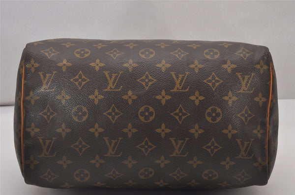 Authentic Louis Vuitton Monogram Speedy 30 Hand Boston Bag M41526 LV 4312I