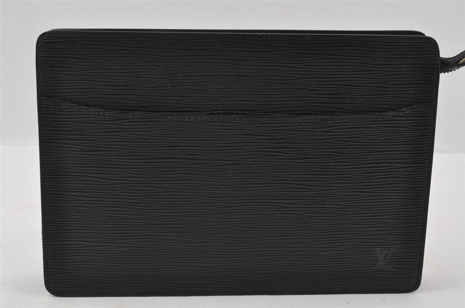 Authentic Louis Vuitton Epi Pochette Homme Clutch Hand Bag Black M52522 LV 4313I