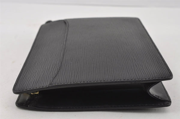 Authentic Louis Vuitton Epi Pochette Homme Clutch Hand Bag Black M52522 LV 4313I