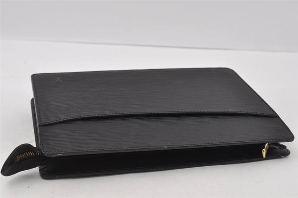 Authentic Louis Vuitton Epi Pochette Homme Clutch Hand Bag Black M52522 LV 4313I