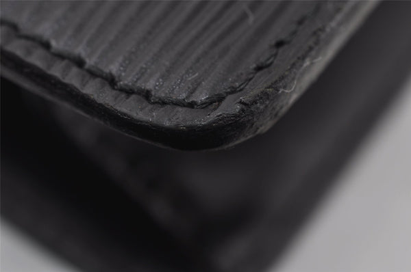 Authentic Louis Vuitton Epi Pochette Homme Clutch Hand Bag Black M52522 LV 4313I