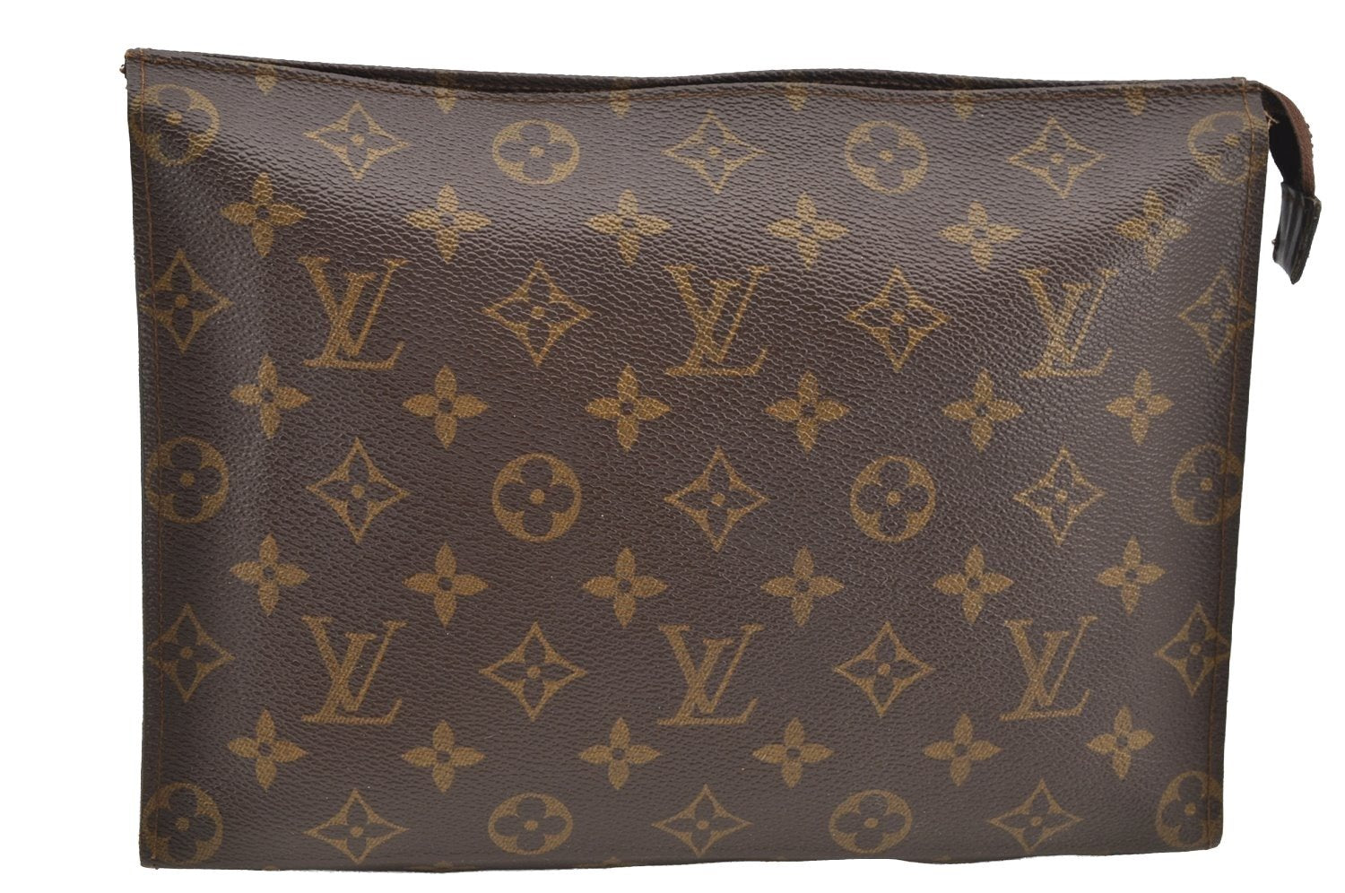 Auth Louis Vuitton Monogram Poche Toilette 26 Cosmetics Pouch Old Model LV 4314I