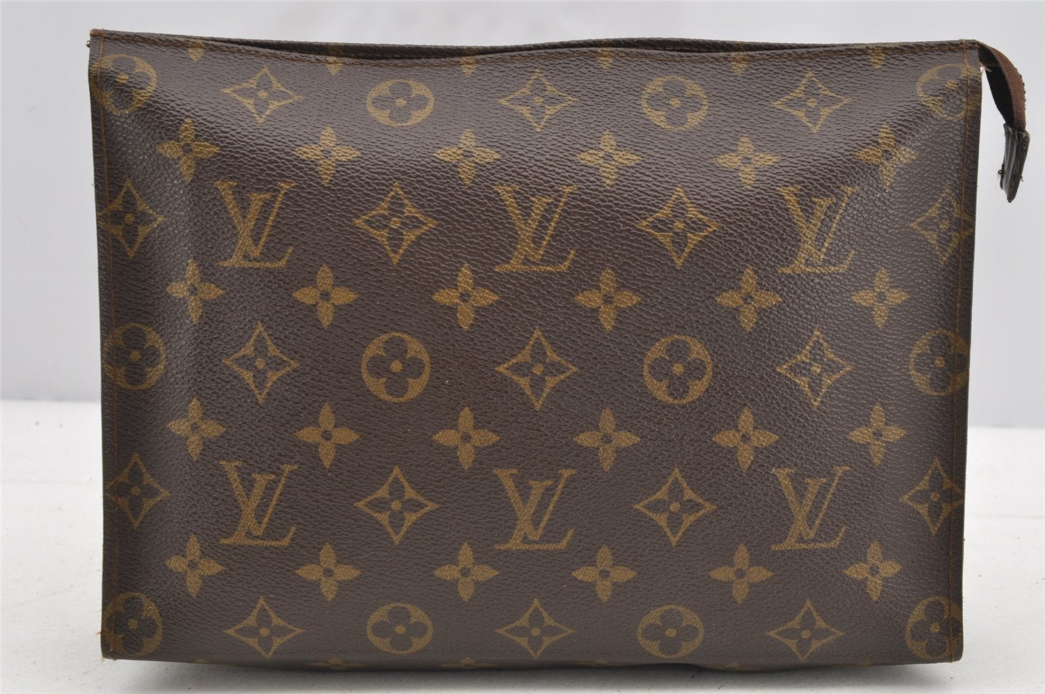 Auth Louis Vuitton Monogram Poche Toilette 26 Cosmetics Pouch Old Model LV 4314I