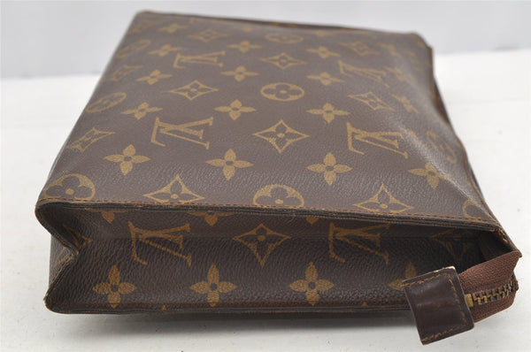 Auth Louis Vuitton Monogram Poche Toilette 26 Cosmetics Pouch Old Model LV 4314I